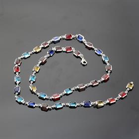 Büyük Baget Taşlı Y Kolye