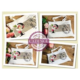 Cadence Çiçekli Harf Kumaş Transfer FT-56