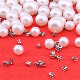 Yarım Kilo Beyaz Plastik Çakma İnci