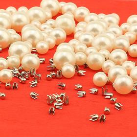 Yarım Kilo Krem Plastik Çakma İnci