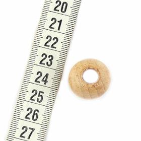 Çanta ve Makrome Boncuğu Ahşap 22 mm 10 adet