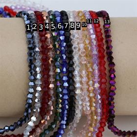 Çek Kristali Piramit Cam Boncuk