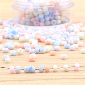 Çek Kum Boncuk Mix Soft Renkler 8/0 3 mm