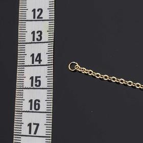 Çelik, Altın Renk Kolye Zinciri - 45 cm