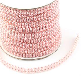 Çift Sıralı Şerit Kesik İnci Pudra Renk 5 Metre
