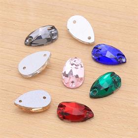 Damla Şeklinde Dikme Kristal Taş 7 x 12 mm ( 10 adet )