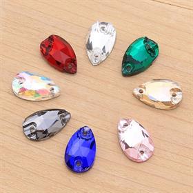 Damla Şeklinde Dikme Kristal Taş 7 x 12 mm ( 10 adet )