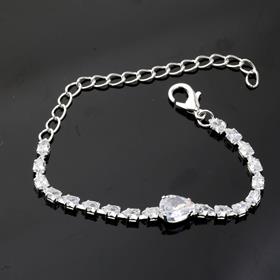 Damla Zirkon Taşlı Abiye Kolye, Bileklik ve Küpe Seti