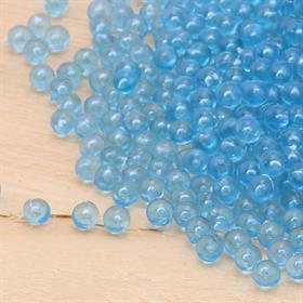 Deliksiz Plastik Boncuk 4 mm Açık Mavi