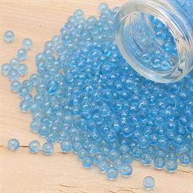 Deliksiz Plastik Boncuk 4 mm Açık Mavi