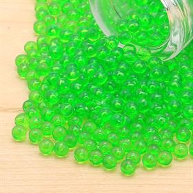 Deliksiz Plastik Boncuk 4 mm Açık Yeşil