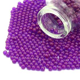 Deliksiz Plastik Boncuk 4 mm Mor