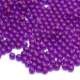 Deliksiz Plastik Boncuk 4 mm Mor