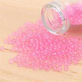 Deliksiz Plastik Boncuk 4 mm Pembe