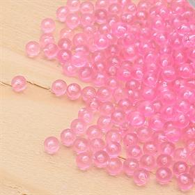 Deliksiz Plastik Boncuk 4 mm Pembe
