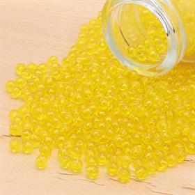 Deliksiz Plastik Boncuk 4 mm Sarı