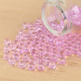 Deliksiz Plastik Boncuk 6 mm Açık Mor