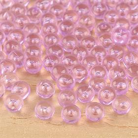 Deliksiz Plastik Boncuk 6 mm Açık Mor