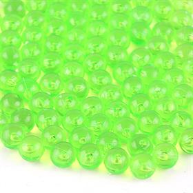 Deliksiz Plastik Boncuk 6 mm Açık Yeşil