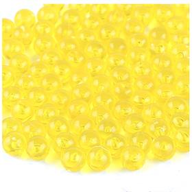 Deliksiz Plastik Boncuk 6 mm Sarı