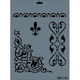 Desen Stencil Şablon 25X35 cm - Rich New 130