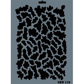Desen Stencil Şablon 25X35 cm - Rich New 116