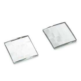 Desenli Kare Cam Taş 5 adet