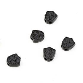 Desenli Siyah Metal Üçgen