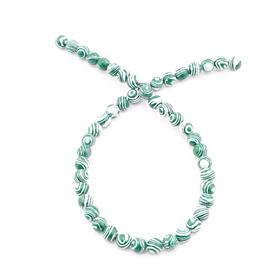 Desenli Yeşil Malahit Boncuk