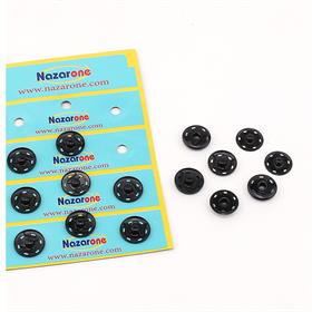 Dikme Çıtçıt 2 cm Siyah (12 adet)