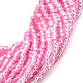 Dizi Kum Boncuk Şeffaf Pembe 2 mm 11/0