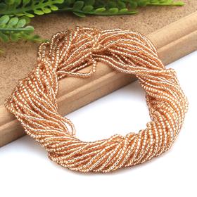 Dizi Kum Boncuk Şeffaf Rose 2 mm 11/0
