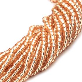 Dizi Kum Boncuk Şeffaf Rose 2 mm 11/0