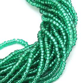Dizi Kum Boncuk Şeffaf Yeşil 2 mm 11/0