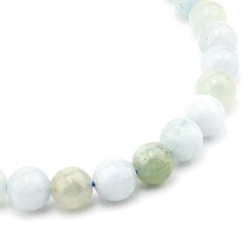 Doğal Aquamarin Taşı Boncuk