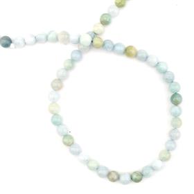 Doğal Aquamarin Taşı Boncuk