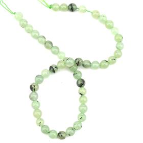 Doğal Prehnit Taşı Boncuk