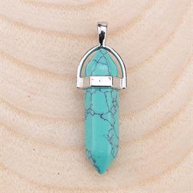 Doğal Turkuaz Taş Takı Ucu