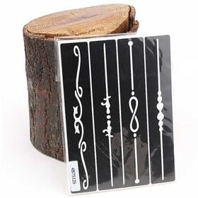 Dövme Hint Kına Şablonu