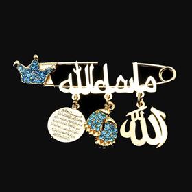 Dualı Bebek İğnesi Mavi Taç Model