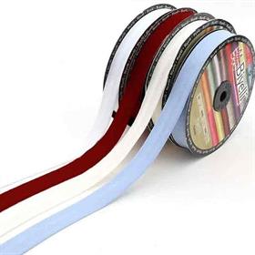 Düz, Renkli, 2cm Koton Biye 