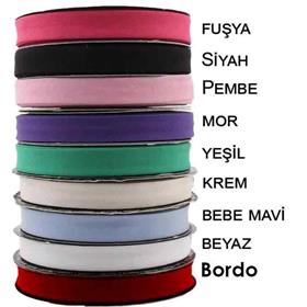 Düz, Renkli, 2cm Koton Biye 