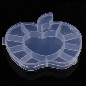 Elma Şeklinde Kapaklı Organizer Kutu 12 Gözlü