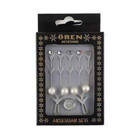 Eşarp Aksesuarları Seti 8 Parça