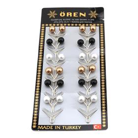 Eşarp Şal Klipsi Metalik Renkler 12 adet