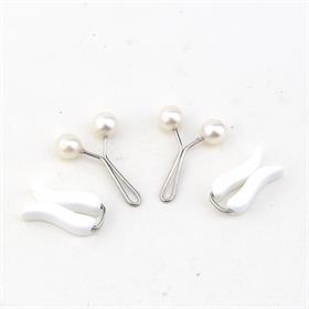 Eşarp ve Şal Takı Seti Beyaz