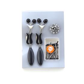 Eşarp ve Şal Takı Seti Siyah