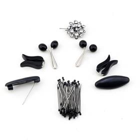 Eşarp ve Şal Takı Seti Siyah