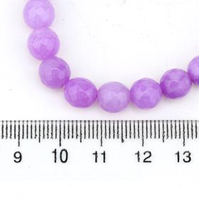 Fasetli Lila Kuvars Taşı Boncuk 8 mm