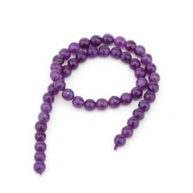 Fasetli Mor Kuvars Taşı Boncuk 8 mm